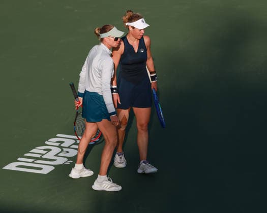 Laura Siegemund GER , Vera Zvonareva, Ladies Doubles, Ladies Doubles Dubai Duty Free Tennis Championships, Dubai, U A E , Copyright: xJuergenxHasenkopfx