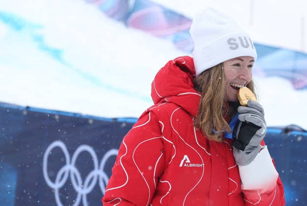 Milano Cortina 2026 - XXV Olympic Winter games, Winterspiele,Spiele, Summer games Bormio - Italy 19 February,2026 Woman s Ski Mountaineering Final Image Show: Gold Medal Fatton M. SUI  Copyright: xSergioxBisi IPAxSportx xipa-agency.netx xx IPA_71731119 IPA_Agency_IPA71731119