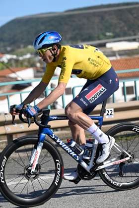 Volta Algarve 2026 Stage 2 FOIA (MONCHIQUE), PORTUGAL - FEBRUARY 19 : Magnier Paul (FRA) of Soudal Quick-Step during stage 2 of the 52th edition of Volta Algarve an UCI ProSeries 2.Pro cycling road race stage for Men Elite of 147.2 km with start in Portimao and finish in Foia (Monchique) on February 19, 2026 in Foia (Monchique), Portugal, 19 02 2026 ( Motordriver Guy De Vuyst - Foia (Monchique) Portugal  Copyright: xNicoxVereeckenx