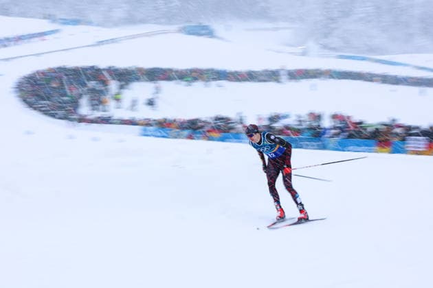 Olympische Winterspiele Milano Cortina 2026 Nordische Kombination Teamsprint am 19.02.2026 im Tesero Cross-Country Skiing Stadium in Cortina d™Ampezzo Vinzenz Geiger ( Deutschland ) *** Olympic Winter Games Milano Cortina 2026 Nordic Combined Team Sprint on 19 02 2026 at the Tesero Cross Country Skiing Stadium in Cortina d™Ampezzo Vinzenz Geiger Germany xMSx