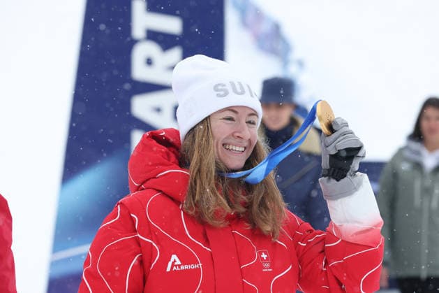 Milano Cortina 2026 - XXV Olympic Winter games, Winterspiele,Spiele, Summer games Bormio - Italy 19 February,2026 Woman s Ski Mountaineering Final Image Show: Gold Medal Fatton M. SUI  Copyright: xSergioxBisi IPAxSportx xipa-agency.netx xx IPA_71731112 IPA_Agency_IPA71731112