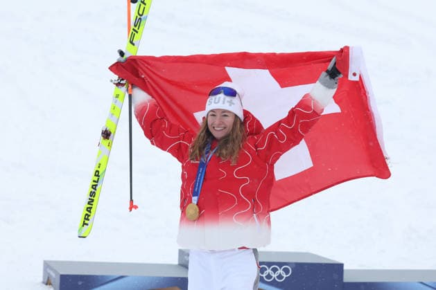 Milano Cortina 2026 - XXV Olympic Winter games, Winterspiele,Spiele, Summer games Bormio - Italy 19 February,2026 Woman s Ski Mountaineering Final Image Show: Gold Medal Fatton M. SUI  Copyright: xSergioxBisi IPAxSportx xipa-agency.netx xx IPA_71731129 IPA_Agency_IPA71731129
