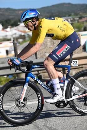 Volta Algarve 2026 Stage 2 FOIA (MONCHIQUE), PORTUGAL - FEBRUARY 19 : Magnier Paul (FRA) of Soudal Quick-Step during stage 2 of the 52th edition of Volta Algarve an UCI ProSeries 2.Pro cycling road race stage for Men Elite of 147.2 km with start in Portimao and finish in Foia (Monchique) on February 19, 2026 in Foia (Monchique), Portugal, 19 02 2026 ( Motordriver Guy De Vuyst - Foia (Monchique) Portugal  Copyright: xNicoxVereeckenx