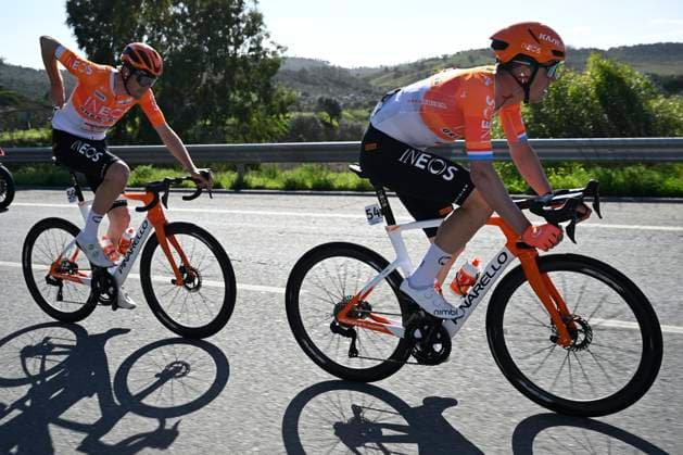 Volta Algarve 2026 Stage 2 FOIA (MONCHIQUE), PORTUGAL - FEBRUARY 19 : Jungels Bob (LUX) of INEOS Grenadiers, De Plus Laurens (BEL) of INEOS Grenadiers during stage 2 of the 52th edition of Volta Algarve an UCI ProSeries 2.Pro cycling road race stage for Men Elite of 147.2 km with start in Portimao and finish in Foia (Monchique) on February 19, 2026 in Foia (Monchique), Portugal, 19 02 2026 ( Motordriver Guy De Vuyst - Foia (Monchique) Portugal  Copyright: xNicoxVereeckenx
