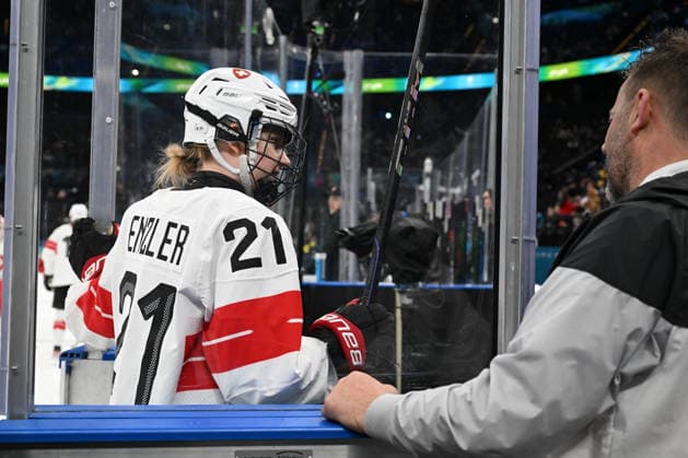 ENZLER Rahel (SUI) during Women s Ice hockey, Eishockey - Bronze Medal - Switzerland vs Sweden, Olympic Winter games, Winterspiele,Spiele, Summer games Milano-Cortina 2026 in Milano, Italy, February 19 2026  Copyright: xFilippoxTomasi IPAxSportx xipa-agency.netx xx IPA_71732070 IPA_Agency_IPA71732070