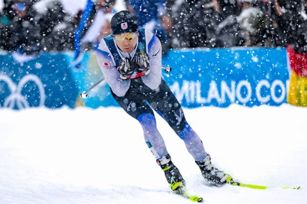 OLYMPICS - Winter Olympic Games, Olympische Spiele, Olympia, OS Milano Cortina 2026 TESERO,ITALY,19.FEB.26 - OLYMPICS, NORDIC SKIING, NORDIC COMBINED, CROSS COUNTRY - Winter Olympic Games Milano Cortina 2026, team sprint, 2x7.5km. Image shows Akito Watabe (JPN).  GEPAxpictures xMatthiasxTrinkl