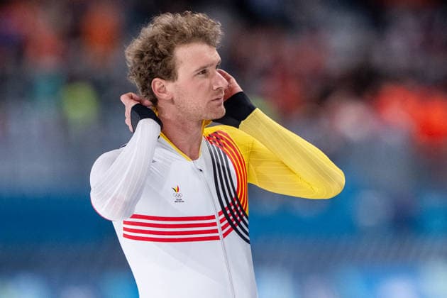 2026-02-19 - Milano Cortina 2026 Winter Olympics Speed skating, Eisschnelllauf 1500m Men MILAN, ITALY - FEBRUARY 19: Mathias Voste of Belgium during the Speed Skating 1500m Men on day 15 of the Milano Cortina 2026 Winter Olympics at the Milano Speed Skating Arena on February 19, 2026 in Milan, Italy Milan Milano Speed Skating Arena Italy Content not available for redistribution in The Netherlands directly or indirectly through any third parties. Copyright: xAndrexWeeningx