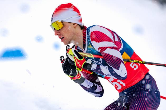 OLYMPICS - Winter Olympic Games, Olympische Spiele, Olympia, OS Milano Cortina 2026 TESERO,ITALY,19.FEB.26 - OLYMPICS, NORDIC SKIING, NORDIC COMBINED, CROSS COUNTRY - Winter Olympic Games Milano Cortina 2026, team sprint, 2x7.5km. Image shows Stefan Rettenegger (AUT).  GEPAxpictures xMatthiasxTrinkl