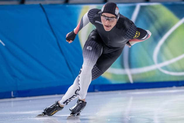 2026-02-19 - Milano Cortina 2026 Winter Olympics Speed skating, Eisschnelllauf 1500m Men MILAN, ITALY - FEBRUARY 19: Moritz Klein of Germany during the Speed Skating 1500m Men on day 15 of the Milano Cortina 2026 Winter Olympics at the Milano Speed Skating Arena on February 19, 2026 in Milan, Italy Milan Milano Speed Skating Arena Italy Content not available for redistribution in The Netherlands directly or indirectly through any third parties. Copyright: xAndrexWeeningx