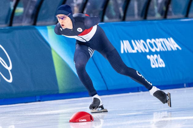 2026-02-19 - Milano Cortina 2026 Winter Olympics Speed skating, Eisschnelllauf 1500m Men MILAN, ITALY - FEBRUARY 19: Metodej Jilek of Czechia during the Speed Skating 1500m Men on day 15 of the Milano Cortina 2026 Winter Olympics at the Milano Speed Skating Arena on February 19, 2026 in Milan, Italy Milan Milano Speed Skating Arena Italy Content not available for redistribution in The Netherlands directly or indirectly through any third parties. Copyright: xAndrexWeeningx