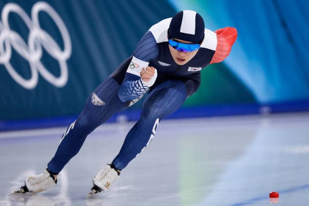 2026-02-19 Speed skating, Eisschnelllauf - Milano Cortina 2026 Winter Olympics - Day 13 MILAN, ITALY - FEBRUARY 19: Jae-Won Chung of Korea Republic competing in the Men s 1500m during Day 13 of Speed Skating - Milano Cortina 2026 Winter Olympics at Milano Speed Skating Stadium on February 19, 2026 in Milan, Italy. (Photo by Joris Verwijst BSR Agency) Milan Italy Content not available for redistribution in The Netherlands directly or indirectly through any third parties. Copyright: xBSRxAgencyx