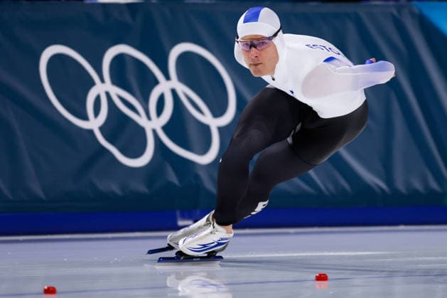 2026-02-19 Speed skating, Eisschnelllauf - Milano Cortina 2026 Winter Olympics - Day 13 MILAN, ITALY - FEBRUARY 19: Marten Liiv of Estonia competing in the Men s 1500m during Day 13 of Speed Skating - Milano Cortina 2026 Winter Olympics at Milano Speed Skating Stadium on February 19, 2026 in Milan, Italy. (Photo by Joris Verwijst BSR Agency) Milan Italy Content not available for redistribution in The Netherlands directly or indirectly through any third parties. Copyright: xBSRxAgencyx
