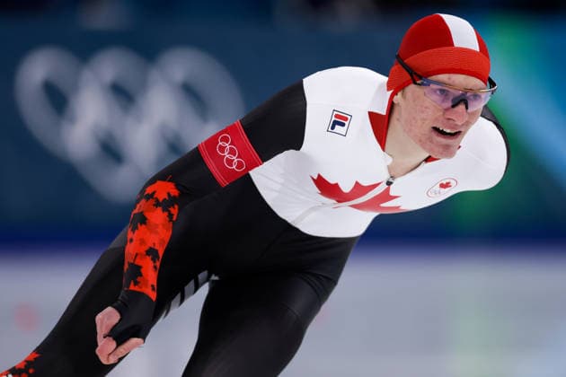 2026-02-19 Speed skating, Eisschnelllauf - Milano Cortina 2026 Winter Olympics - Day 13 MILAN, ITALY - FEBRUARY 19: Daniel Hall of Canada competing in the Men s 1500m during Day 13 of Speed Skating - Milano Cortina 2026 Winter Olympics at Milano Speed Skating Stadium on February 19, 2026 in Milan, Italy. (Photo by Joris Verwijst BSR Agency) Milan Italy Content not available for redistribution in The Netherlands directly or indirectly through any third parties. Copyright: xBSRxAgencyx
