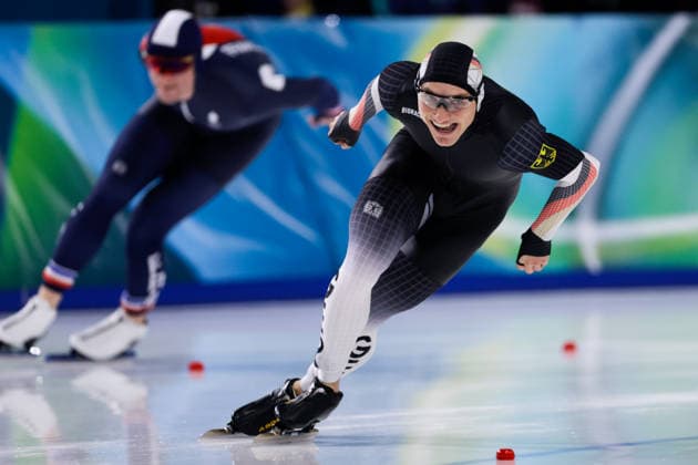 2026-02-19 Speed skating, Eisschnelllauf - Milano Cortina 2026 Winter Olympics - Day 13 MILAN, ITALY - FEBRUARY 19: Moritz Klein of Germany competing in the Men s 1500m during Day 13 of Speed Skating - Milano Cortina 2026 Winter Olympics at Milano Speed Skating Stadium on February 19, 2026 in Milan, Italy. (Photo by Joris Verwijst BSR Agency) Milan Italy Content not available for redistribution in The Netherlands directly or indirectly through any third parties. Copyright: xBSRxAgencyx