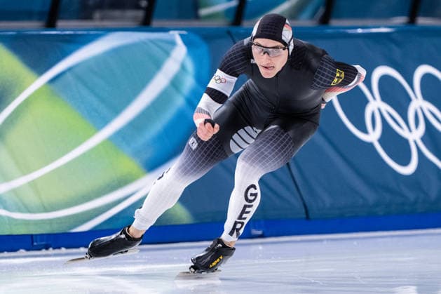2026-02-19 - Milano Cortina 2026 Winter Olympics Speed skating, Eisschnelllauf 1500m Men MILAN, ITALY - FEBRUARY 19: Moritz Klein of Germany during the Speed Skating 1500m Men on day 15 of the Milano Cortina 2026 Winter Olympics at the Milano Speed Skating Arena on February 19, 2026 in Milan, Italy Milan Milano Speed Skating Arena Italy Content not available for redistribution in The Netherlands directly or indirectly through any third parties. Copyright: xAndrexWeeningx
