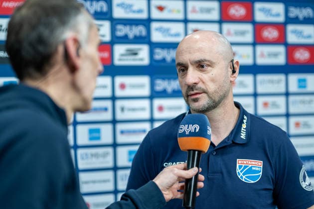 Milenko Bogicevic Syntainics MBC, Head Coach interview, GER, MHP Riesen vs Syntainics MBC Weissenfels, Basketball Bundesliga, easycredit BBL, Matchday 21, Season 2025 2026, 19 02 2026, GER, MHP Riesen vs Syntainics MBC Weissenfels, Basketball Bundesliga, easycredit BBL, Matchday 21, Season 2025 2026, 19 02 2026 Ludwigsburg Copyright: xEibner-Pressefoto SaschaxWaltherx EP_EER