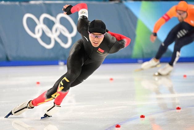 XXV Winter Olympic Games, Olympische Spiele, Olympia, OS in Milan, Italy, on February 19, 2026. Speed skating, Eisschnelllauf Men s 1500m. Ning Zhongyan from China. (CTKxPhoto MichalxKamaryt) CTKPhotoP2026021908390  CTKPhotoP2026021908390