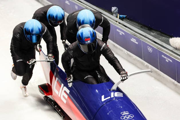 Milano Cortina 2026 - XXV Olympic Winter games, Winterspiele,Spiele, Summer games Cortina D Ampezzo - Italy Thursday , February 19 , 2026 Bobsleigh - Men s 4-man - Official training  Copyright: xLucianoxMariaxBisi IPAxSportx xipa-agency.netx xx IPA_71737243 IPA_Agency_IPA71737243