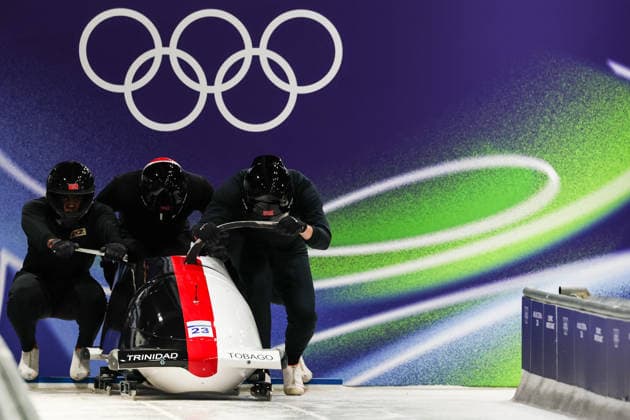 Milano Cortina 2026 - XXV Olympic Winter games, Winterspiele,Spiele, Summer games Cortina D Ampezzo - Italy Thursday , February 19 , 2026 Bobsleigh - Men s 4-man - Official training BROWN Axel (TTO)  Copyright: xLucianoxMariaxBisi IPAxSportx xipa-agency.netx xx IPA_71737339 IPA_Agency_IPA71737339