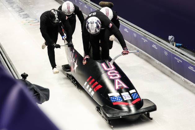 Milano Cortina 2026 - XXV Olympic Winter games, Winterspiele,Spiele, Summer games Cortina D Ampezzo - Italy Thursday , February 19 , 2026 Bobsleigh - Men s 4-man - Official training HORN Kristopher (USA)  Copyright: xLucianoxMariaxBisi IPAxSportx xipa-agency.netx xx IPA_71737340 IPA_Agency_IPA71737340