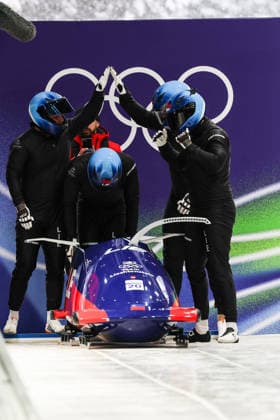 Milano Cortina 2026 - XXV Olympic Winter games, Winterspiele,Spiele, Summer games Cortina D Ampezzo - Italy Thursday , February 19 , 2026 Bobsleigh - Men s 4-man - Official training KRANZ Martin (LIE)  Copyright: xLucianoxMariaxBisi IPAxSportx xipa-agency.netx xx IPA_71737308 IPA_Agency_IPA71737308