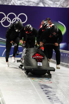 Milano Cortina 2026 - XXV Olympic Winter games, Winterspiele,Spiele, Summer games Cortina D Ampezzo - Italy Thursday , February 19 , 2026 Bobsleigh - Men s 4-man - Official training AUSTIN Taylor (CAN)  Copyright: xLucianoxMariaxBisi IPAxSportx xipa-agency.netx xx IPA_71737329 IPA_Agency_IPA71737329