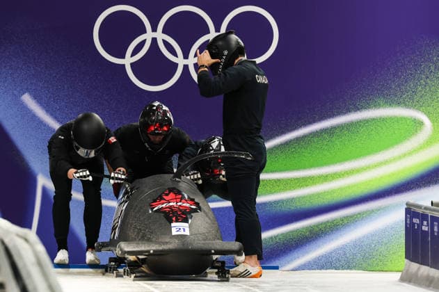 Milano Cortina 2026 - XXV Olympic Winter games, Winterspiele,Spiele, Summer games Cortina D Ampezzo - Italy Thursday , February 19 , 2026 Bobsleigh - Men s 4-man - Official training AUSTIN Taylor (CAN)  Copyright: xLucianoxMariaxBisi IPAxSportx xipa-agency.netx xx IPA_71737332 IPA_Agency_IPA71737332