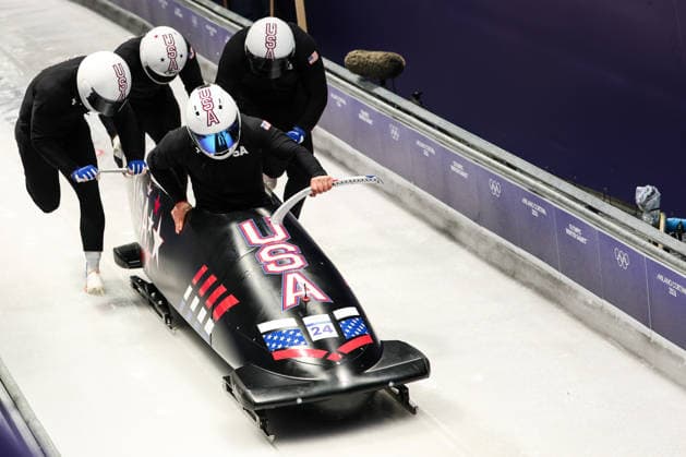 Milano Cortina 2026 - XXV Olympic Winter games, Winterspiele,Spiele, Summer games Cortina D Ampezzo - Italy Thursday , February 19 , 2026 Bobsleigh - Men s 4-man - Official training del DUCA Frankie (USA)  Copyright: xLucianoxMariaxBisi IPAxSportx xipa-agency.netx xx IPA_71737370 IPA_Agency_IPA71737370