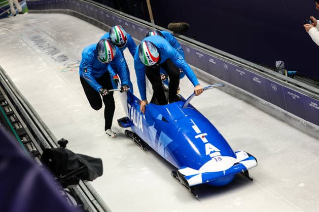 Milano Cortina 2026 - XXV Olympic Winter games, Winterspiele,Spiele, Summer games Cortina D Ampezzo - Italy Thursday , February 19 , 2026 Bobsleigh - Men s 4-man - Official training BAUMGARTNER Patrick (ITA)  Copyright: xLucianoxMariaxBisi IPAxSportx xipa-agency.netx xx IPA_71736898 IPA_Agency_IPA71736898