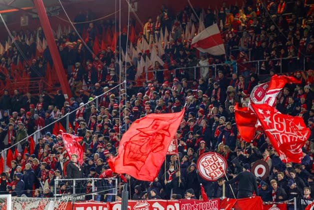 UEFA Europa League SK Brann Bologna Bergen 20260219 Brann supporters in the UEFA Europa Leauge match between SK Brann and Bologna at Brann Stadium Photo Paul S Amundsen NTB Bergen Norway EDITORIAL USE ONLY RESTRICTED USE FOR BETTING COMPANIES  Copyright: xPaulxS.xAmundsenx xNTBx