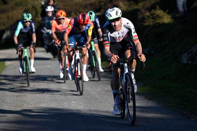 Volta Algarve 2026 Stage 2 FOIA (MONCHIQUE), PORTUGAL - FEBRUARY 19 : Almeida Joao (POR) of UAE Team Emirates - XRG attacking during stage 2 of the 52th edition of Volta Algarve an UCI ProSeries 2.Pro cycling road race stage for Men Elite of 147.2 km with start in Portimao and finish in Foia (Monchique) on February 19, 2026 in Foia (Monchique), Portugal, 19 02 2026 ( Motordriver Guy De Vuyst - Foia (Monchique) Portugal  Copyright: xNicoxVereeckenx
