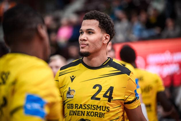 Brandon Tischler MHP RIESEN Ludwigsburg, 24 GER, MHP Riesen Ludwigsburg vs Syntainics MBC, Basketball Bundesliga, easycredit BBL, 21 Matchday, Season 2025 2026, 19 02 2026 GER, MHP Riesen Ludwigsburg vs Syntainics MBC, Basketball Bundesliga, easycredit BBL, 21 Matchday, Season 2025 2026, 19 02 2026 Ludwigsburg Copyright: xSandyxDinkelackerx EP_SDR