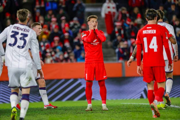 UEFA Europa League SK Brann Bologna Bergen 20260219 Branns Felix Horn Myhre in the UEFA Europa League match between SK Brann and Bologna at Brann Stadium Photo Paul S Amundsen NTB Bergen Norway EDITORIAL USE ONLY RESTRICTED USE FOR BETTING COMPANIES  Copyright: xPaulxS.xAmundsenx xNTBx
