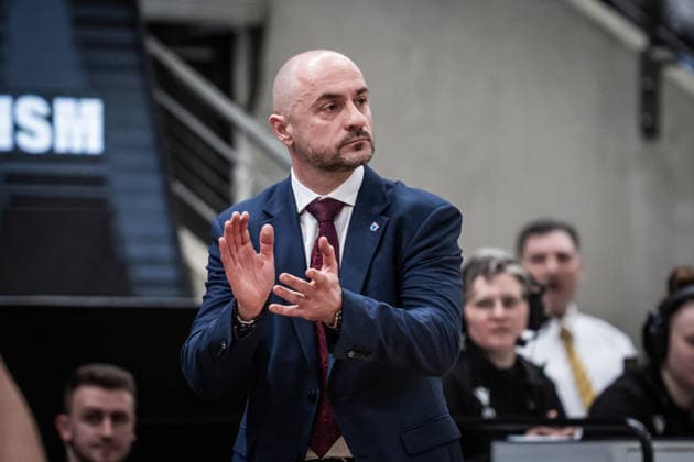 Milenko Bogicevic Syntainics MBC, Head Coach GER, MHP Riesen Ludwigsburg vs Syntainics MBC, Basketball Bundesliga, easycredit BBL, 21 Matchday, Season 2025 2026, 19 02 2026 GER, MHP Riesen Ludwigsburg vs Syntainics MBC, Basketball Bundesliga, easycredit BBL, 21 Matchday, Season 2025 2026, 19 02 2026 Ludwigsburg Copyright: xSandyxDinkelackerx EP_SDR