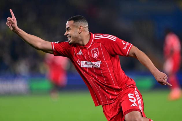 Fenerbahce v Nottingham Forest - UEFA Europa League ISTANBUL, TURKIYE - FEBRUARY 19: Murillo (5) of Nottingham Forest celebrates after scoring a goal during first leg of the UEFA Europa League round of 16 play-off between Fenerbahce and Nottingham Forest in Istanbul, Turkiye on February 19, 2026. Serhat Cagdas Anadolu Istanbul Turkey. Editorial use only. Please get in touch for any other usage.  Copyright: x2026xAnadoluxSerhatxCagdasx