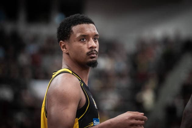 Elijah Hughes MHP RIESEN Ludwigsburg, 07 GER, MHP Riesen Ludwigsburg vs Syntainics MBC, Basketball Bundesliga, easycredit BBL, 21 Matchday, Season 2025 2026, 19 02 2026 GER, MHP Riesen Ludwigsburg vs Syntainics MBC, Basketball Bundesliga, easycredit BBL, 21 Matchday, Season 2025 2026, 19 02 2026 Ludwigsburg Copyright: xSandyxDinkelackerx EP_SDR