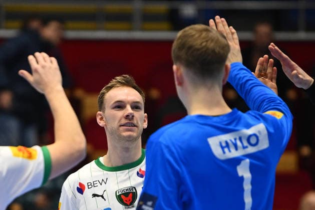 Dinamo Bucharest and Fuchse Berlin GIDSEL Mathias of Fuchse Berlin plays during the EHF Champions League Men 2025 26 Group Phase game between Dinamo Bucharest and Fuchse Berlin, in Bucharest, February 19, 2026. Alex Nicodim Imago Images Copyright: xAlexxNicodimx
