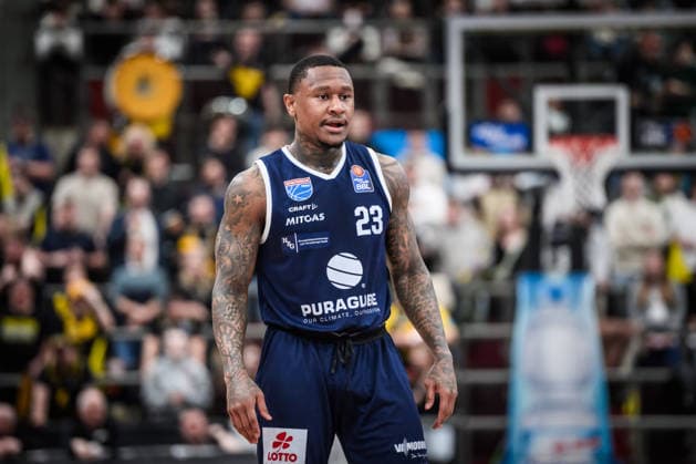Charles Callison Syntainics MBC, 23 GER, MHP Riesen Ludwigsburg vs Syntainics MBC, Basketball Bundesliga, easycredit BBL, 21 Matchday, Season 2025 2026, 19 02 2026 GER, MHP Riesen Ludwigsburg vs Syntainics MBC, Basketball Bundesliga, easycredit BBL, 21 Matchday, Season 2025 2026, 19 02 2026 Ludwigsburg Copyright: xSandyxDinkelackerx EP_SDR