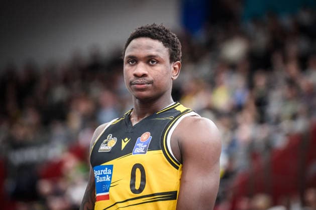 Babacar Sane MHP RIESEN Ludwigsburg, 00 critical view GER, MHP Riesen Ludwigsburg vs Syntainics MBC, Basketball Bundesliga, easycredit BBL, 21 Matchday, Season 2025 2026, 19 02 2026 GER, MHP Riesen Ludwigsburg vs Syntainics MBC, Basketball Bundesliga, easycredit BBL, 21 Matchday, Season 2025 2026, 19 02 2026 Ludwigsburg Copyright: xSandyxDinkelackerx EP_SDR