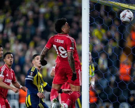 Igor Jesus of Nottingham Forest Football Club scores Fenerbache v Nottingham Forest, UEFA Europa League, Knockout Round Play Offs, First Leg, Football, Sukru Saracoglu Stadium, Istanbul, Turkiye - 19 Feb 2026Istanbul Sukru Saracoglu Stadium Turkey EDITORIAL USE ONLY No use with unauthorised audio, video, data, fixture lists, club league logos or live services. Online in-match use limited to 120 images, no video emulation. No use in betting, games or single club league player publications. Copyright: xRaddadxJebarah Shutterstockx 16674269br