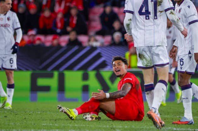 UEFA Europa League SK Brann Bologna Bergen 20260219 Branns Noah Holm in the UEFA Europa League match between SK Brann and Bologna at Brann Stadium Photo Paul S Amundsen NTB Bergen Norway EDITORIAL USE ONLY RESTRICTED USE FOR BETTING COMPANIES  Copyright: xPaulxS.xAmundsenx xNTBx