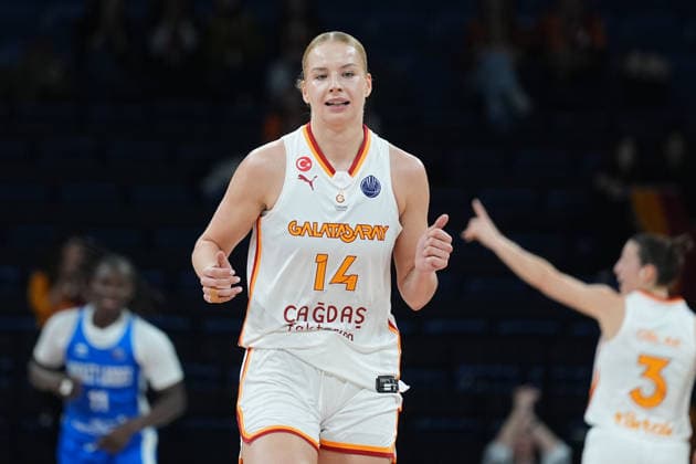 Galatasaray Cagdas Faktoring v Basket Landes - EuroLeague Women ISTANBUL, TURKIYE - FEBRUARY 19: Dorka Juhasz (14) of Galatasaray Cagdas Faktoring is seen during EuroLeague Women semifinal play in basketball match between Galatasaray Cagdas Faktoring and Basket Landes at Sinan Erdem Dome in Istanbul, Turkiye on February 19, 2026. Adem Kutucu Anadolu Istanbul Turkey. Editorial use only. Please get in touch for any other usage.  Copyright: x2026xAnadoluxAdemxKutucux
