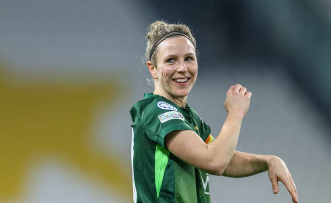 ITA, Wolfsburg, Juventus Turin vs VfL Wolfsburg, WomenÂs Champions League, Football, UEFA, Season 2025 2026, Allianz Stadium, Playoffs, Second leg in picture Svenja Huth VfL Wolfsburg Women 10 , Emotions, Joy DFB DFL REGULATIONS PROHIBIT ANY USE OF PHOTOGRAPHS AS IMAGE SEQUENCES AND OR QUASI VIDEO, 19 02 2026 Copyright: HMBxMedia HendrikxHamelau