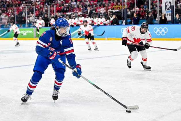 19 02 2026, Milano, Santa Giulia Ice hockey, Eishockey Arena, Winter Olympics: Gold Final USA - Canada (Ice Hockey Women), Megan Keller of USA Milano Santa Giulia Ice Hockey Arena Lombardy Italy *** 19 02 2026, Milano, Santa Giulia Ice Hockey Arena, Winter Olympics Gold Final USA Canada Ice Hockey Women , Megan Keller of USA Milano Santa Giulia Ice Hockey Arena Lombardy Italy Copyright: xJustPictures.ch AndreaxBrancax jp-en-AnBr-AB-AAB_961319022026