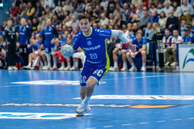 Daikin Handball Bundesliga, VfL Gummersbach THSV Eisenach, 19 02 2026 Ludvig Hallbäck VfL Gummersbach, 20 , Daikin Handball Bundesliga, VfL Gummersbach THSV Eisenach, 19 02 2026 Copyright: xBEAUTIFULxSPORTS Erlhofx