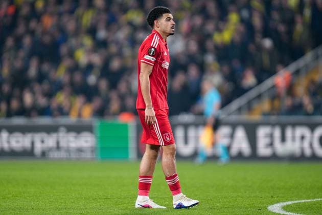 Morgan Gibbs-White of Nottingham Forest Football Club watches play Fenerbache v Nottingham Forest, UEFA Europa League, Knockout Round Play Offs, First Leg, Football, Sukru Saracoglu Stadium, Istanbul, Turkiye - 19 Feb 2026Istanbul Sukru Saracoglu Stadium Turkey EDITORIAL USE ONLY No use with unauthorised audio, video, data, fixture lists, club league logos or live services. Online in-match use limited to 120 images, no video emulation. No use in betting, games or single club league player publications. Copyright: xRaddadxJebarah Shutterstockx 16674269co