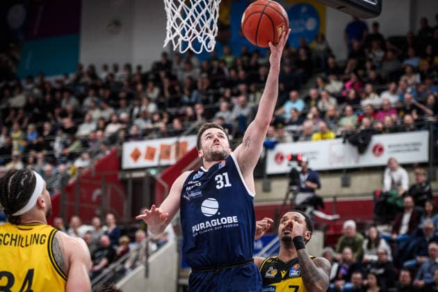 Spencer Reaves Syntainics MBC, 31 GER, MHP Riesen Ludwigsburg vs Syntainics MBC, Basketball Bundesliga, easycredit BBL, 21 Matchday, Season 2025 2026, 19 02 2026 GER, MHP Riesen Ludwigsburg vs Syntainics MBC, Basketball Bundesliga, easycredit BBL, 21 Matchday, Season 2025 2026, 19 02 2026 Ludwigsburg Copyright: xSandyxDinkelackerx EP_SDR