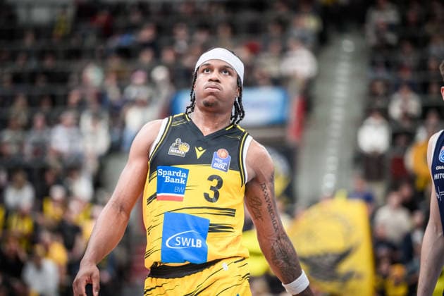 Stefan Smith MHP RIESEN Ludwigsburg, 03 GER, MHP Riesen Ludwigsburg vs Syntainics MBC, Basketball Bundesliga, easycredit BBL, 21 Matchday, Season 2025 2026, 19 02 2026 GER, MHP Riesen Ludwigsburg vs Syntainics MBC, Basketball Bundesliga, easycredit BBL, 21 Matchday, Season 2025 2026, 19 02 2026 Ludwigsburg Copyright: xSandyxDinkelackerx EP_SDR