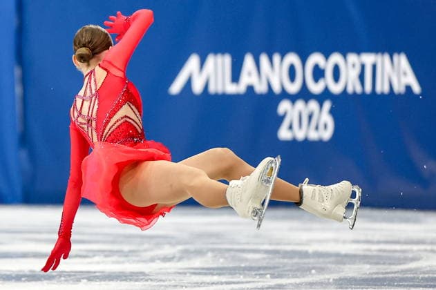 ITALY, MILAN - FEBRUARY 19, 2026: Mariia Seniuk of Israel performs her routine in the women s singles free skating programme at the 2026 Winter Olympic Games, Olympische Spiele, Olympia, OS at Milano Ice Skating Arena. Peter Kovalev TASS  88961861