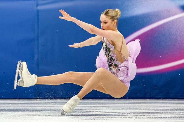 ITALY, MILAN - FEBRUARY 19, 2026: Kimmy Repond of Switzerland performs her routine in the women s singles free skating programme at the 2026 Winter Olympic Games, Olympische Spiele, Olympia, OS at Milano Ice Skating Arena. Peter Kovalev TASS  88962307